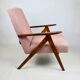 Vintage armchair B-310 VAR pink structural boucle 1970s - 2 pieces available
