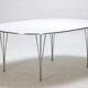 Table Superellipse par Arne Jacobsen, Hein, Mathsson pour Fritz Hansen, Danemark années 70-80