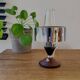 Wooden table lamp with chrome finish, 1950s