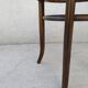 Curved wood cane bistro stool
