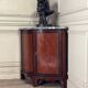 Pair of Console Tables, Mahogany and Rosewood Veneer, Blue Turquin Marble, X