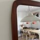 Vintage Danish Teak mirror - organic shapes