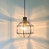 Mid-Century Glass Ceiling Light from Limburg, Germany, 1960s