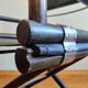 Vintage Safari Regiestühle X-Chair von McGuire, 50er Jahre, 4er Set