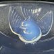 Art Deco bird bowl in opalescent glass, signed circa 1930