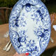 Oval dish Flora Creil and Montereau 1880
