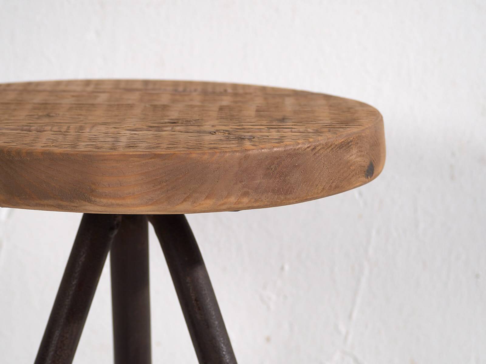 Round industrial style stool (c.1960) #1