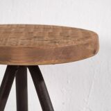 Round industrial style stool (c.1960) #1