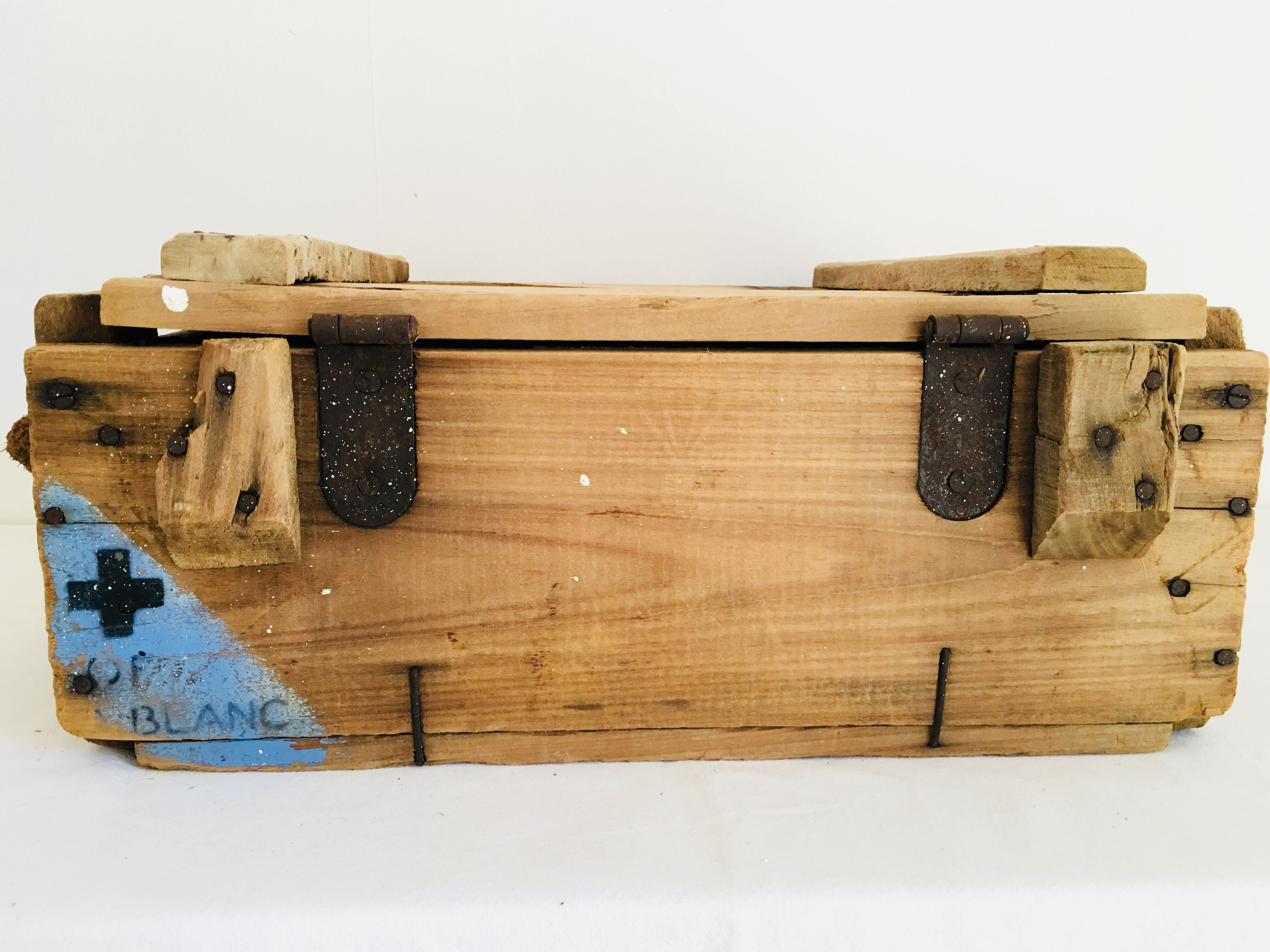 Old wooden parachute