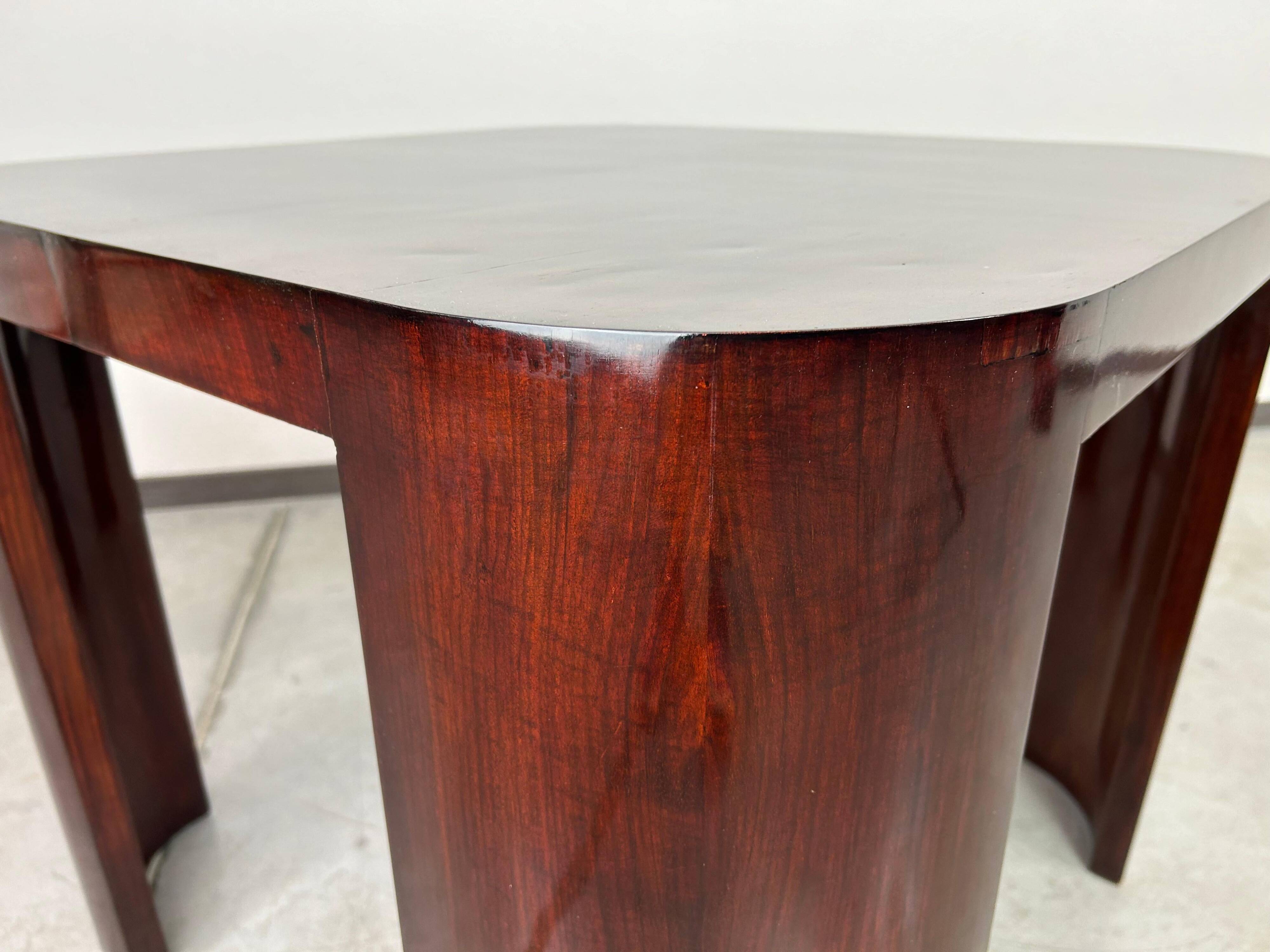 Art Deco coffee table in mahogany by Otto Prutscher