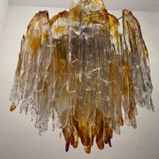 Large Murano Glass Chandelier 1970’s by Mazzega