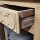 Louis XV period sideboard in solid wood with an air-abrasive finish