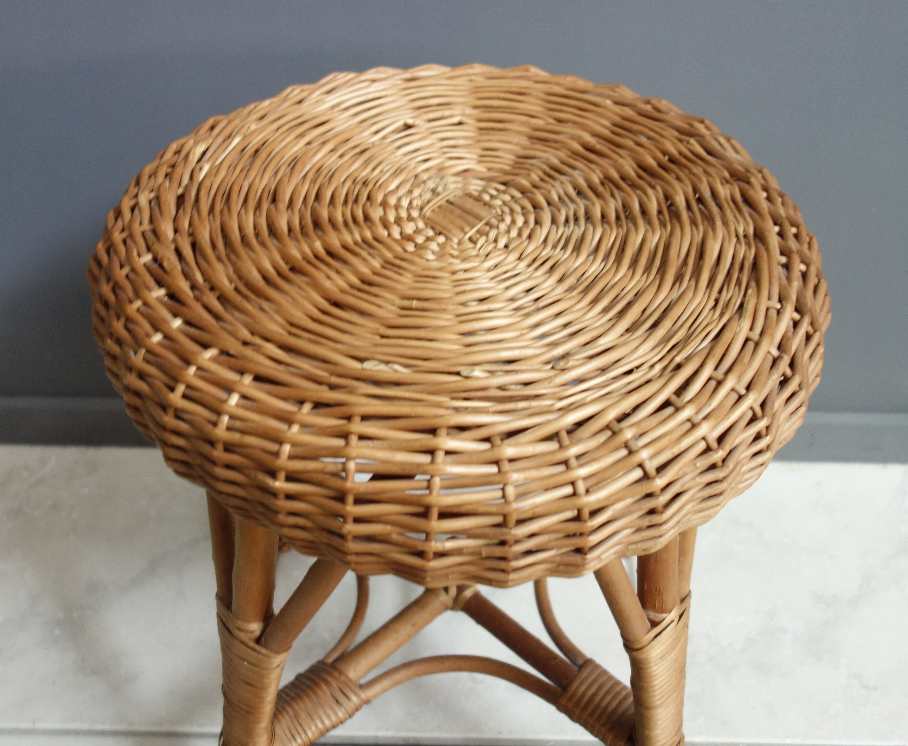 Rattan stool