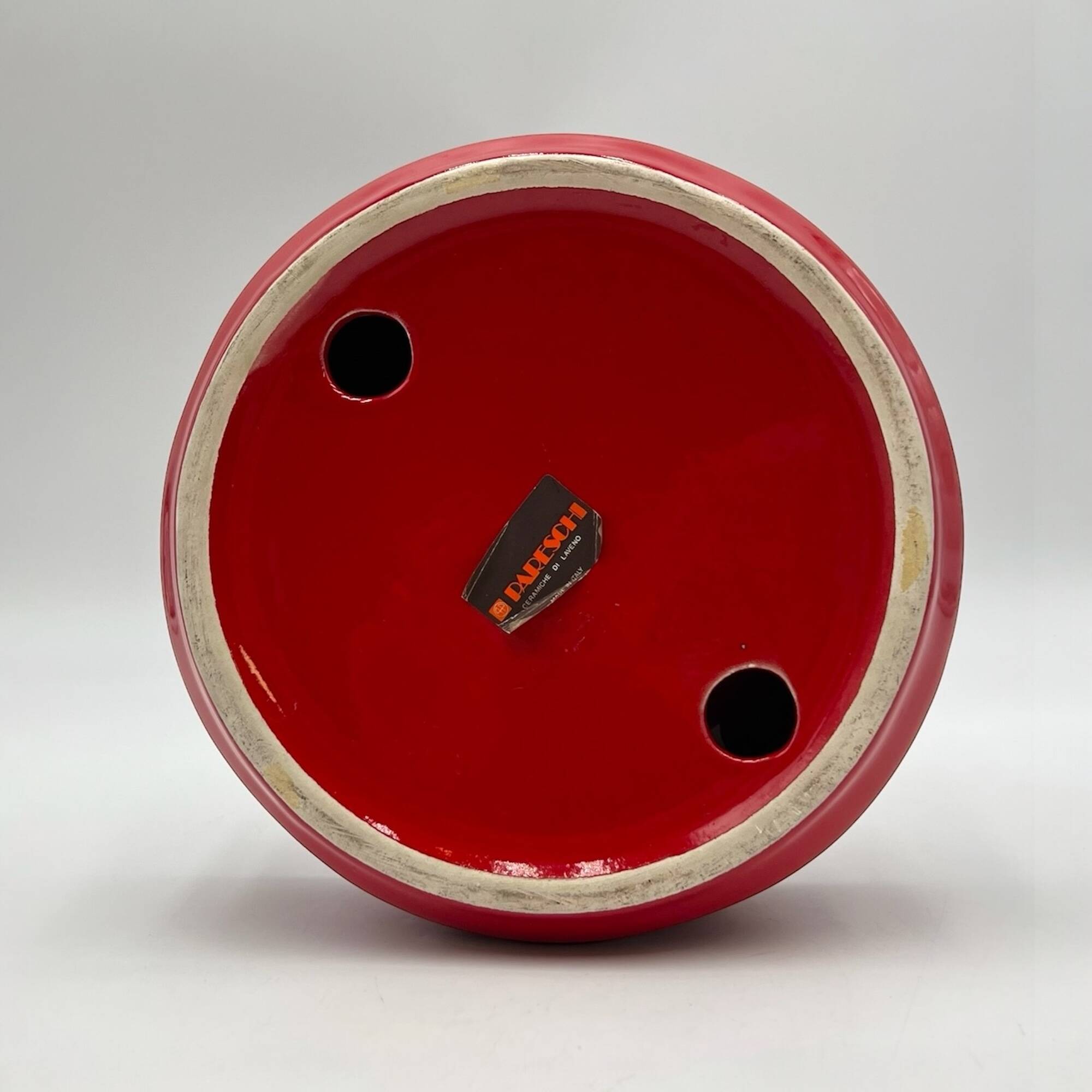 60s Ceramic Decor by Pareschi Laveno: Ashtray and Vase Set