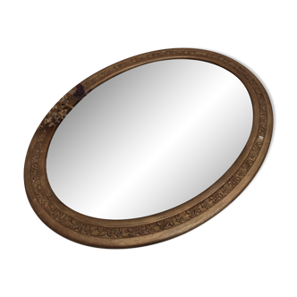 Art Deco oval mirror 46x36 cm