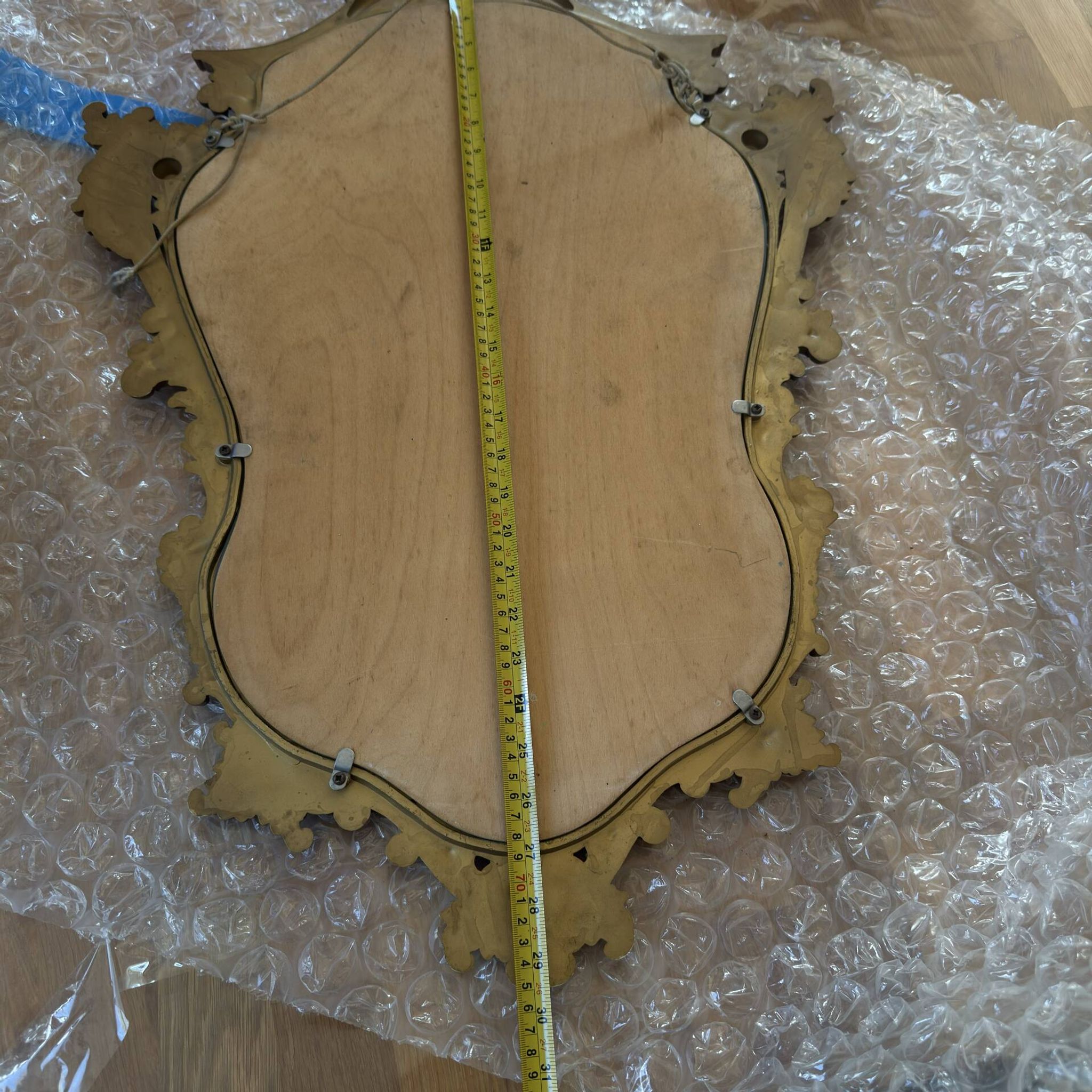 Miroir ancien style Louis XV Rocaille avec cadre sculpté