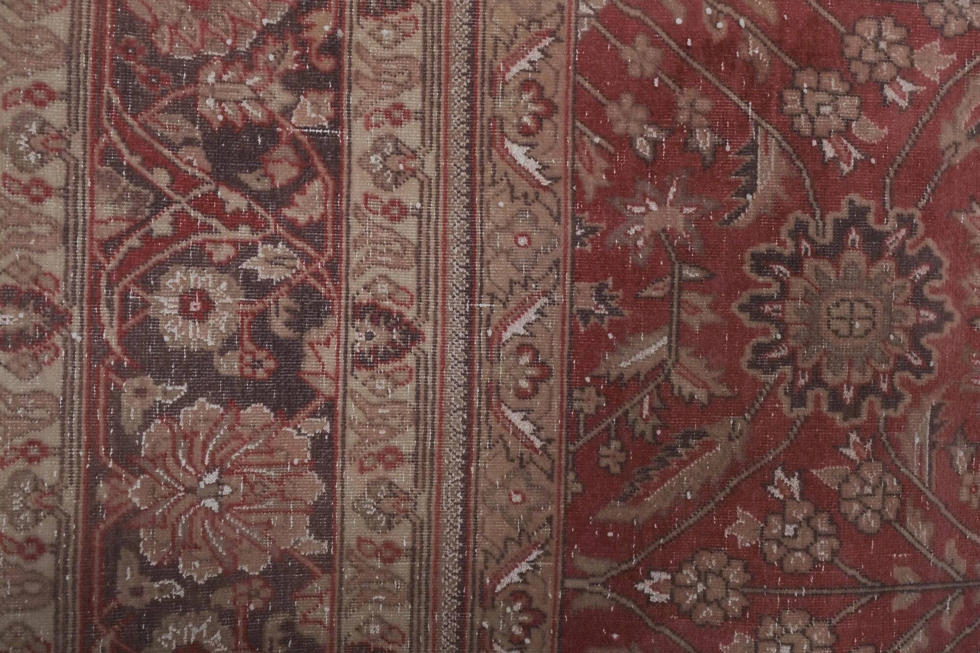 Vintage Turkish Oushak rug 242x296 cm