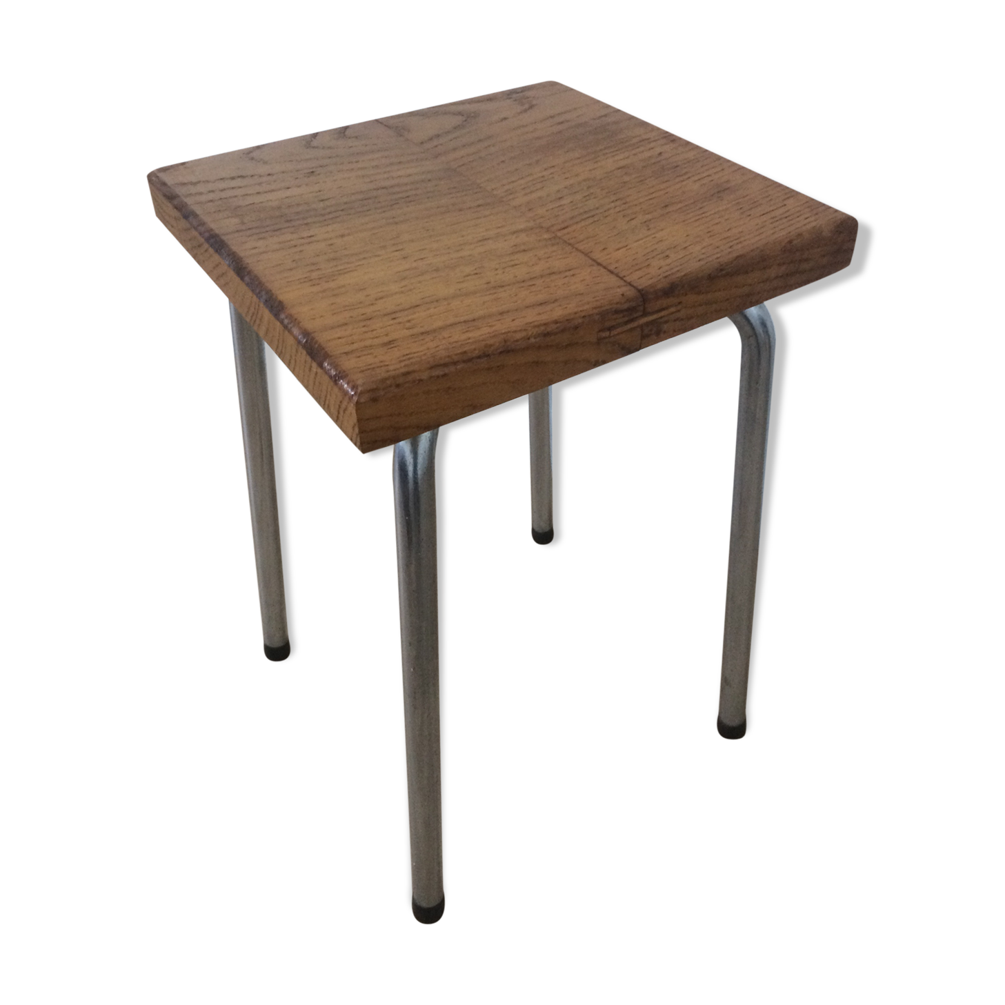 Vintage stool wood metal