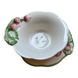 Fg Radish Barbotine Drainer Bowl