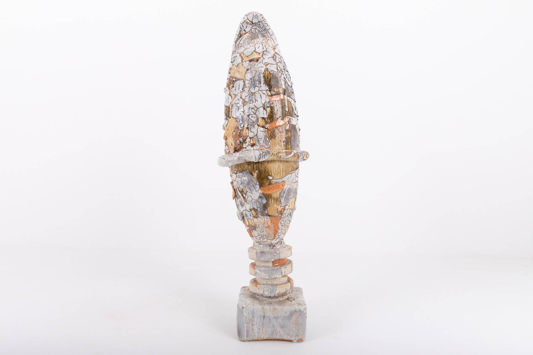 Unique Sicilian glazed ceramic sculpture