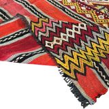 Neutral Orange Turkish Wool Kilim