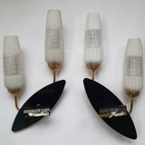Pair of antique Arlus France wall lights