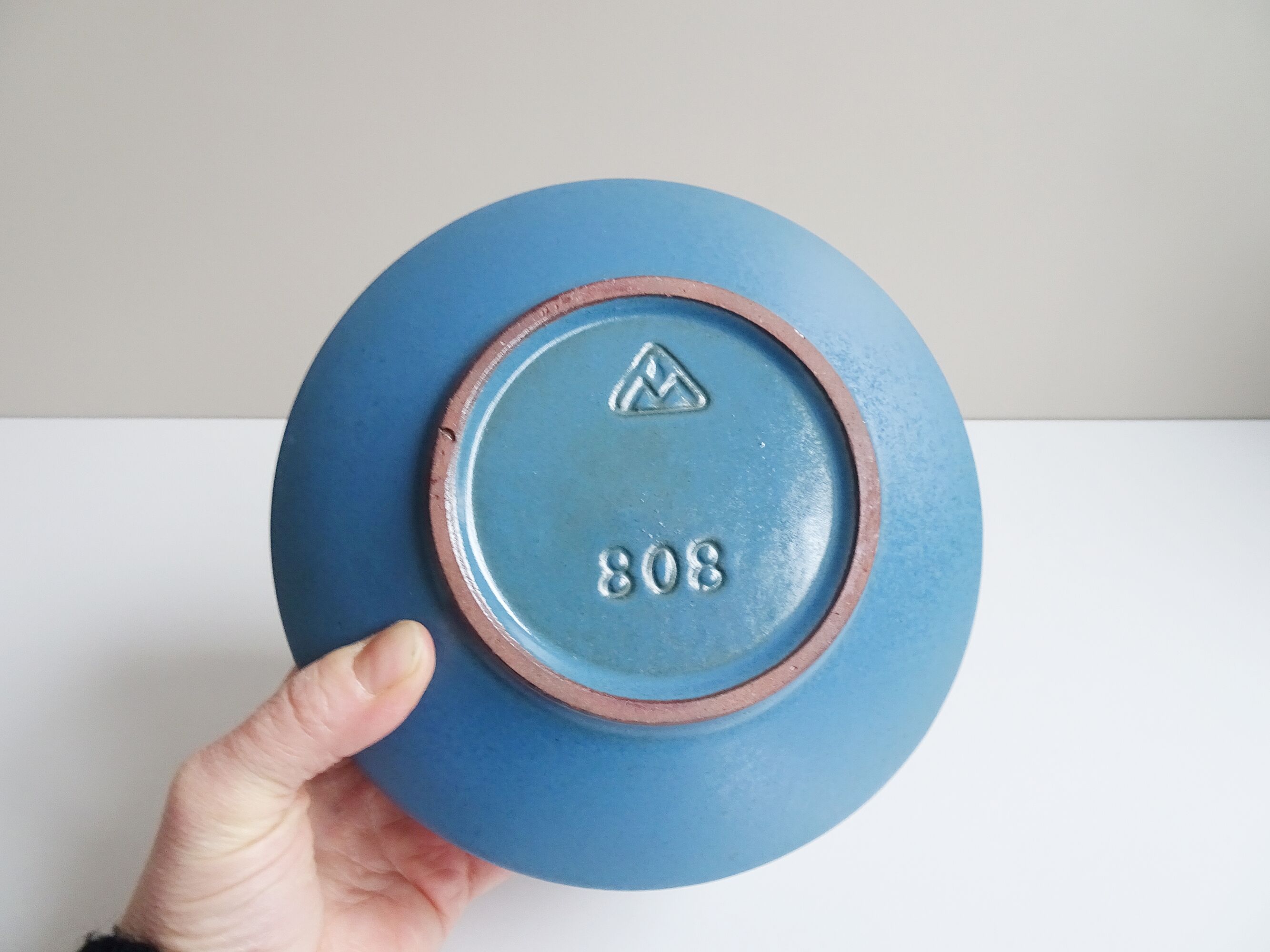 Marschner ceramic vase matt blue