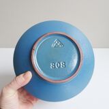Vase en céramique bleu mat