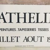 Exhibition poster by Bernard Cathelin, Chapelle du Grand Couvent, Cavaillon, 1980