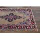 1970s Vintage Turkish Oushak Handmade Wool Cotton Orange Runner Rug 107x319