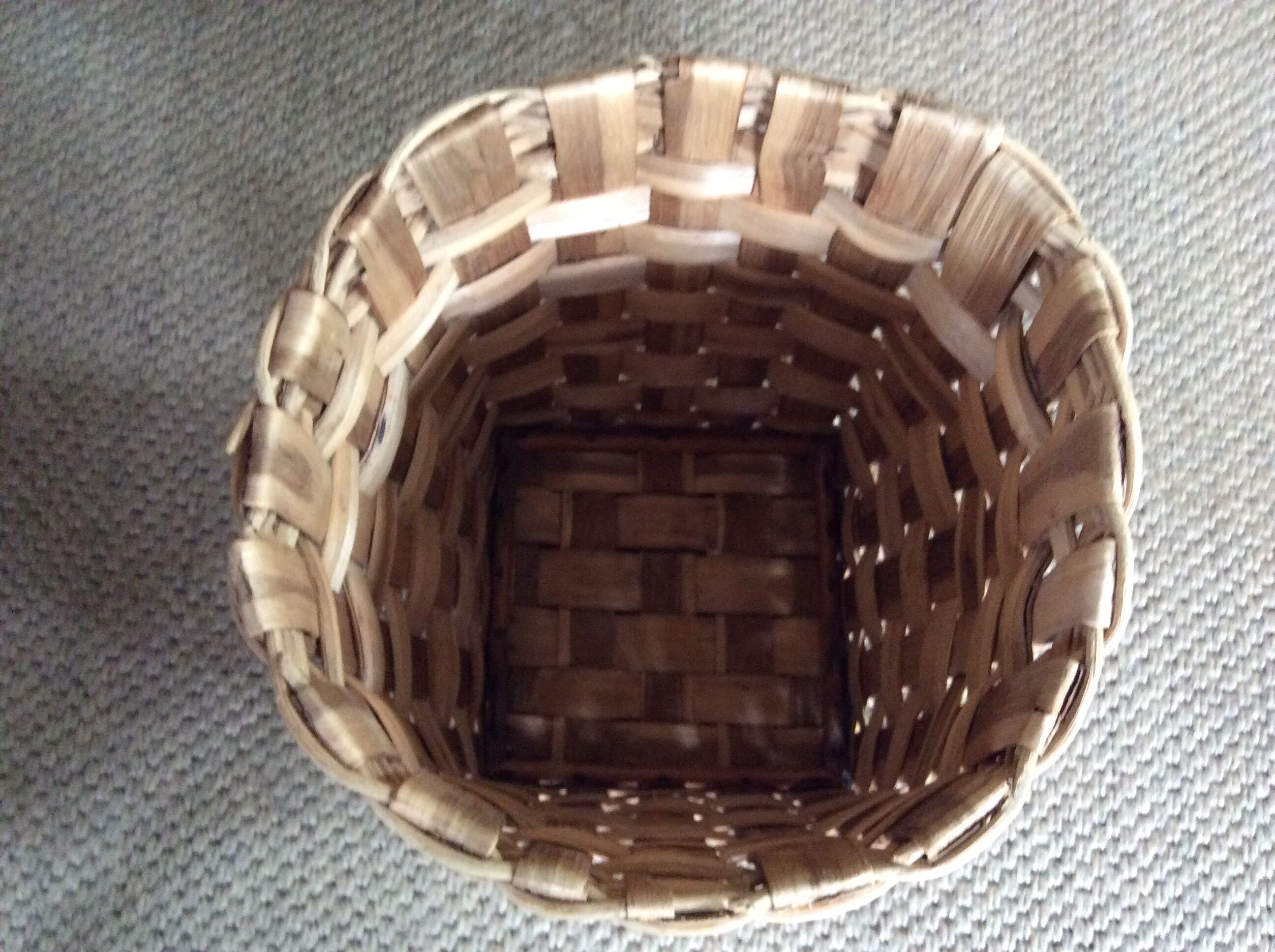Chestnut basket braided