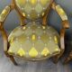 Pair of louis xvi armchairs in carved wood, late 19th century