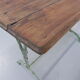 Art nouveau bistro table with cast iron frame