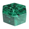 Boîte hexagonale en malachite années 70