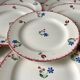 Set of 10 dessert plates badonviller model "dany" years 30-40