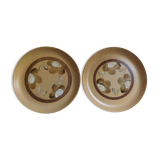 Sarreguemines Chamonix stoneware dinner plates