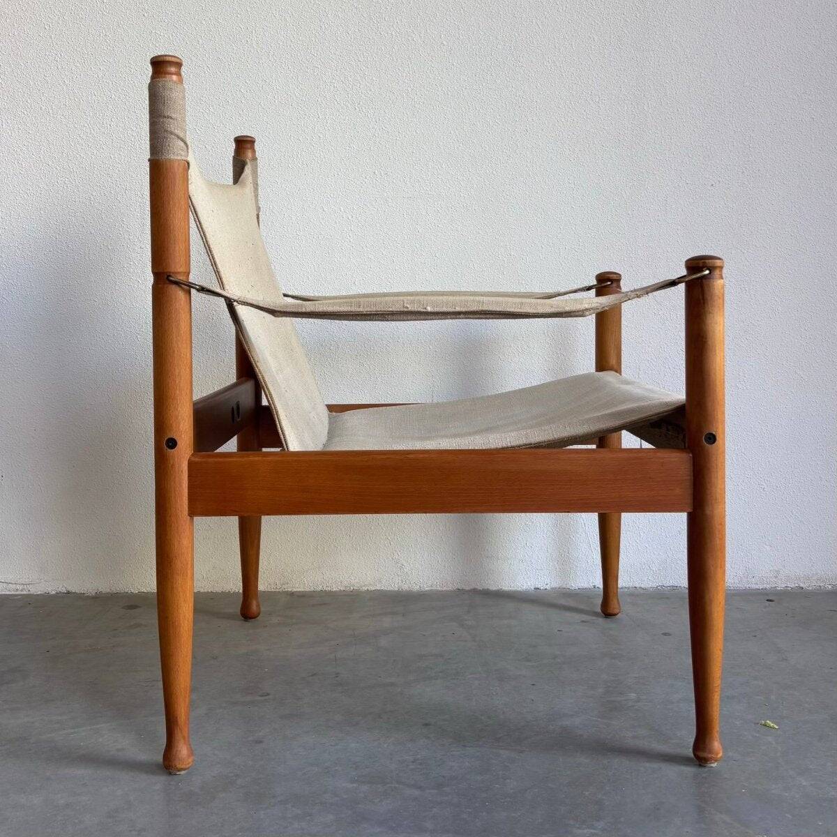 Vintage safari chair Erik Worts