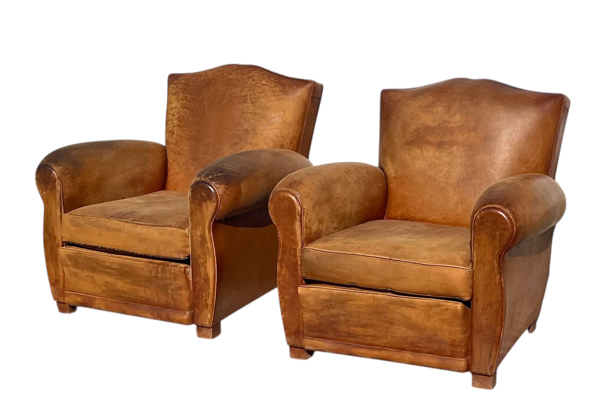 Pair of Club Armchairs