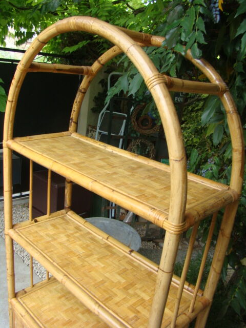 Ancient bamboo shelf
