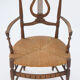 Fauteuil provençal paillé