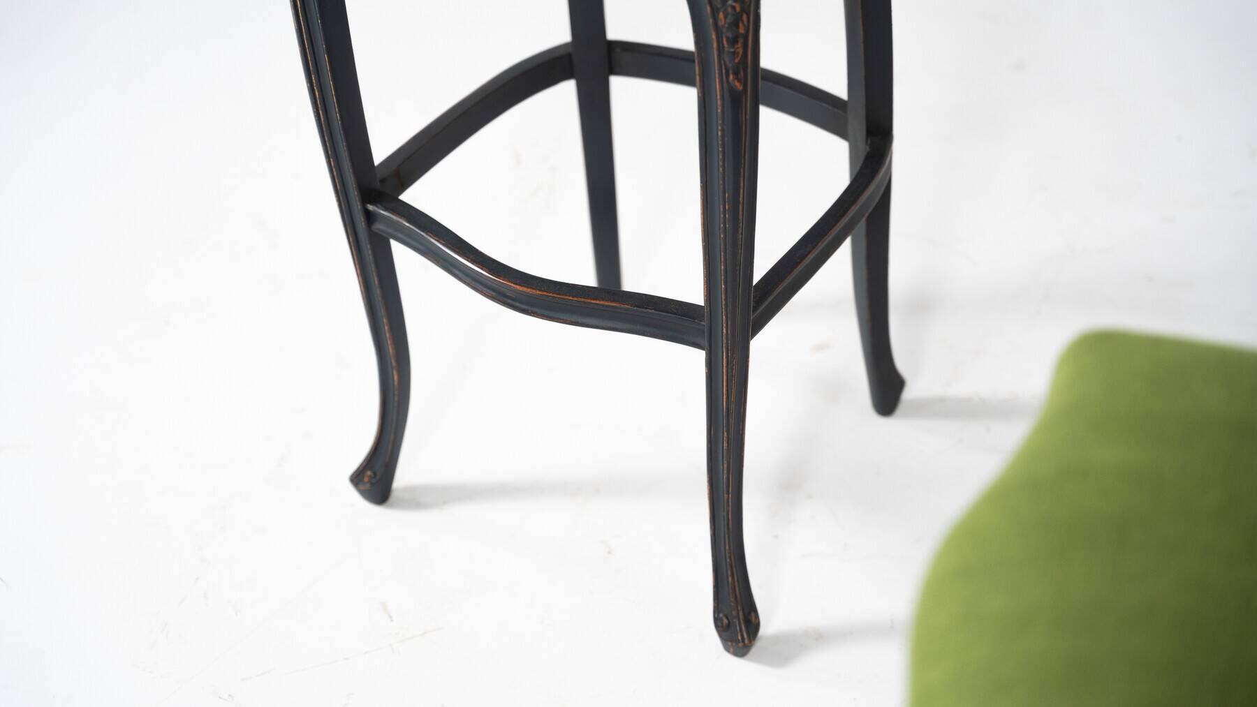 2 Louis XV style bar stools, Belgium