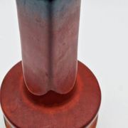 Red Italian ceramic vase by Meloni S. Marino