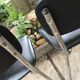 Lot de chaises skaï et chrome vintage