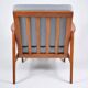 Fauteuil scandinave original Stefan, entièrement restauré, icône.