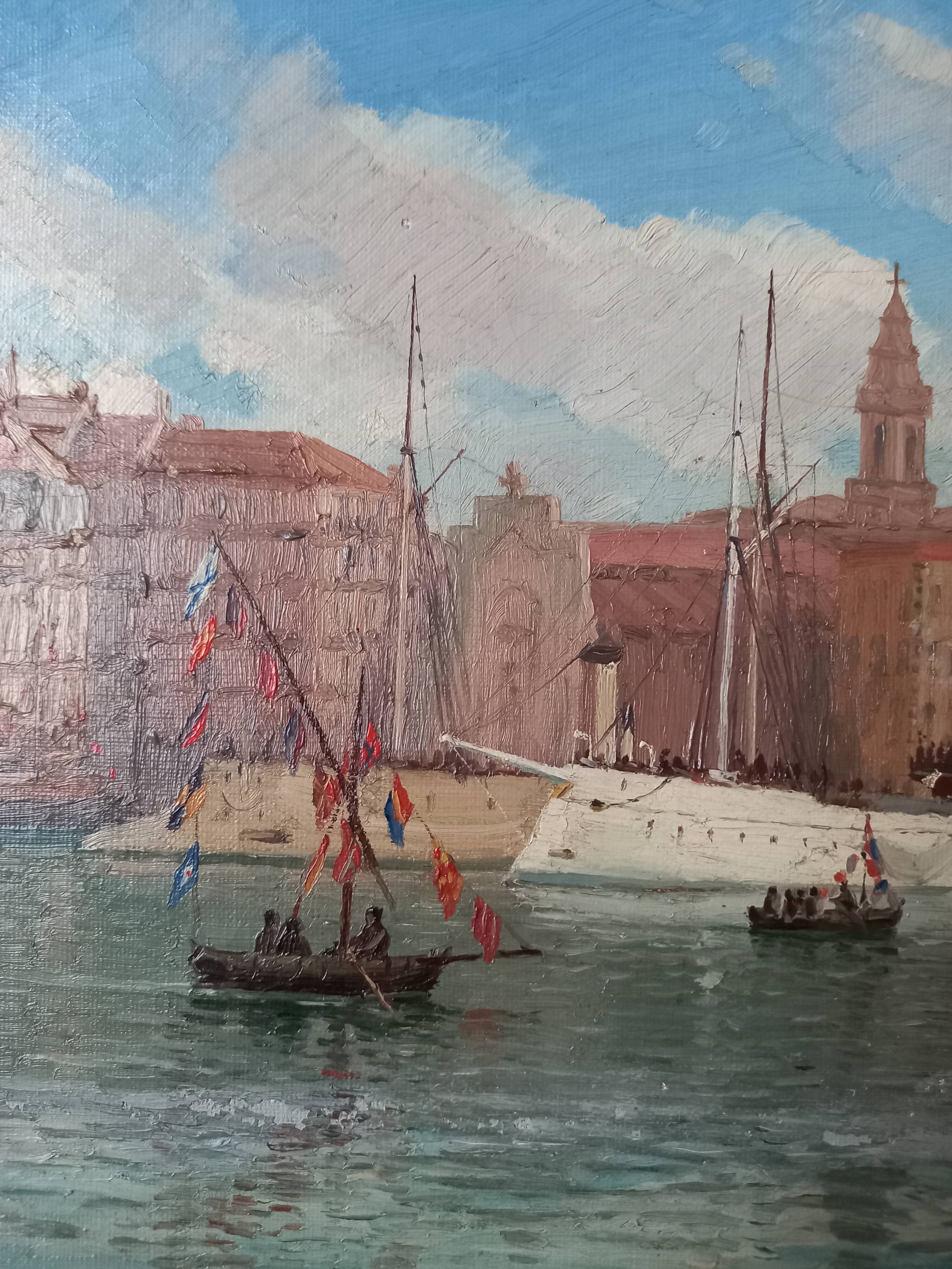 Marseille oil painting
