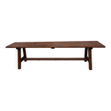 Raw wood bench
