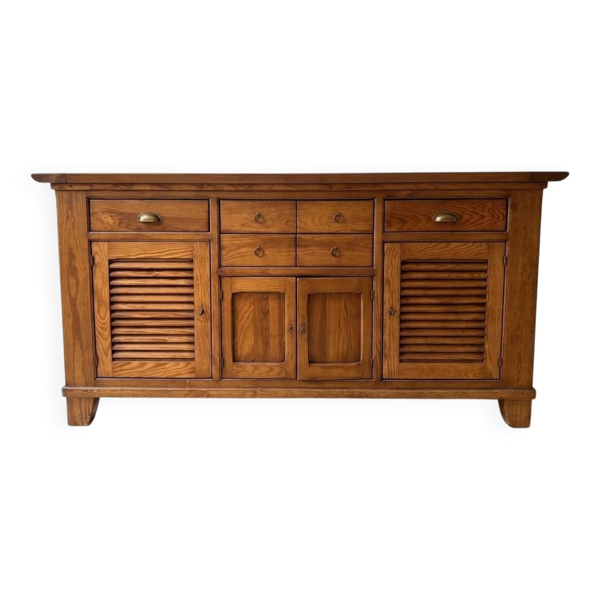 Buffet authentique en bois brun