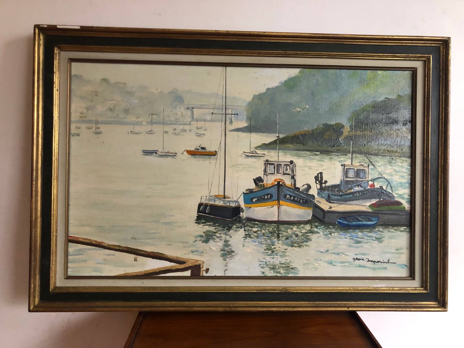 Marine painting oil on canvas