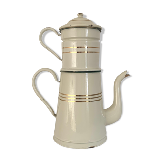 Cafetière émaillée ancienne