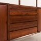 Poul Cadovius 3 bay rosewood wall unit for Cado, 1960s